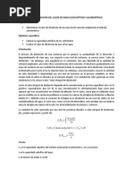 Práctica N°6. Determinación Del Calor de Disolución Método Calorimétrico