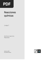 Química en Ejercicios. Respuestas. Unidad 7 - Química