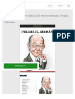 !felices 70, Germán!: Variadas Columnas Periodísticas Del Escritor Mexicano Germán Dehesa