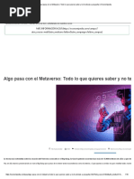Algo Pasa Con El Metaverso: Todo Lo Que Quieres Saber y No Te