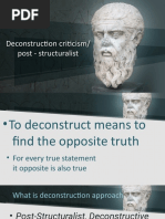 Deconstruction Criticism/ Post - Structuralist