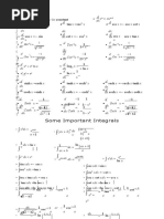 FSC Derivative Integration Formulas