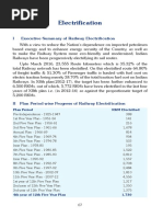 Electrification: I Executive Summary of Railway Electrification