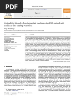 Optimal The Tilt Angles For Photovoltaic Modules Using PSO Method With Nonlinear Time Varying Evolution