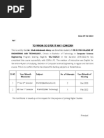 Backlog Certificate