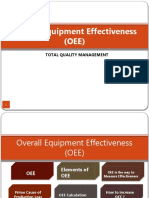 Overall Equipment Effectiveness (OEE) : Total Quality Management