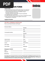 Employee Application Form