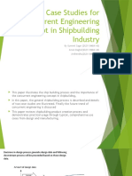 On Case Studies For Concurrent Engineering Concept in Shipbuilding Industry