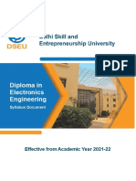 Diploma in Electronics Engineering: Effective From Academic Year 2021-22