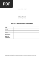 Politique de Gestion Des Changements Preview FR