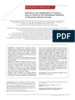 Consensus Statement On The Classification of Tremors, From The Task Force On Tremor of The International Parkinson and Movement Disorder Society