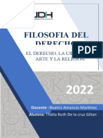 Filosofia Del Derecho: El Derecho, La Ciencia, El Arte Y La Religion