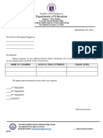 Form 137 Request Letter