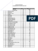 Lista de Materiales 4 Junio