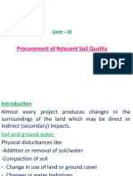 Unit - III - Procurement of Revelant Soil Quality1