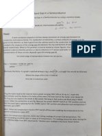 Energy Band Gap of A Solid Semiconductor