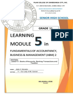 Learning Module In: Grade 11