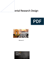 Experimental Research Design