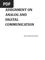 Analog and Digital Communication