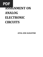 Analog Electronic Circuits