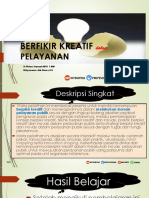 Berfikir Kreatif: Pelayanan