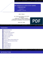 Analysis and Design of High-Step-Down Converter: Project Current Status