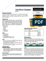 Data - Sheet-Hydraulic Water-Stop Cement 1126