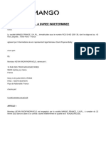 Contrat de Travail A Duree Indeterminee: Article 1