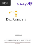 DR Reddys - Letter Head