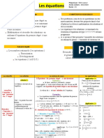 Les Équations: Les Orientations Pédagogiques