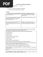 EVALUACION DE QUÍMICA (Laboratorio)