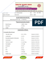 Blood Screening Report