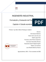 Ingeniería Industrial: Formulación y Evaluación de Proyectos Capítulo 4: Estudio Económico