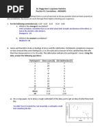 Stats Practice Assignment 3 - Correlations - Answers