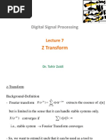 Digital Signal Processing: Z Transform