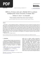 ISOLA A Fortran Code and A Matlab GUI To Perform Multiple-Point Source Inversion of Seismic Data