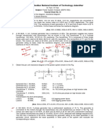 Power System Analysis Tutorial Sheet 01