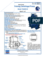 Self Priming Centrifugal Pump: Model T6A60S B