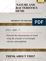 G7 Science Q3 - Week 5 - Nature and Characteristics Of-Sound