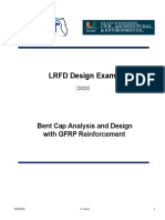 LRFD Design Example: Bent Cap Analysis and Design With GFRP Reinforcement