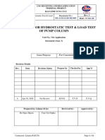 Procedure For Hydrostatic Test & Load Test of Pump Column