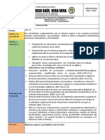 Esquema Del Proyecto Interdisciplinar: MSC: Shirley Aleaga Jordán 6to "A" Objetivo de Aprendizaje: Objetivos Específicos