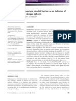 Evaluation of The Immature Platelet Fraction As An Indicator of