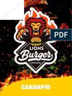 Cardapio Lions Burger