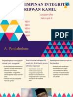 Kepemimpinan Integritas Ridwan Kamil