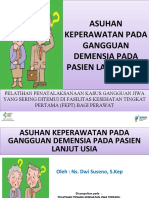 Asuhan Keperawatan Pada Gangguan Demensia Pada Pasien Lanjut Usia