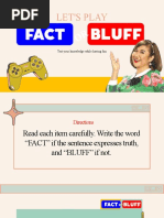 Fact or Bluff PPT Philippine Opera