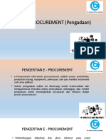 E - PROCUREMENT (Pengadaan)