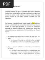 Consumer Protection Act 2019: July 20th 2020