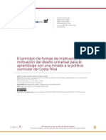 El Principio de Formas de Implicación y Motivación Del Diseño Universal para El Aprendizaje Con Una Mirada A La Política Curricular de Costa Rica